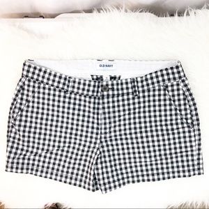 Old Navy Checkered Shorts Black and White